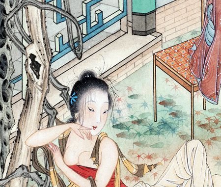 文件代找-胡也佛浣纱图，风情万种，惹人怜爱, 与春宫秘戏作品同出一辙